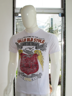 Camiseta Masculina Original Sallo Gola Careca Silk Branco - comprar online