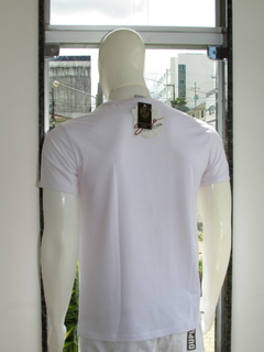 Camiseta Masculina Original Sallo Gola Careca Silk Branco - netpizante