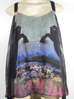 Blusa Alça Black Horse 30319 Mixus /Duas cores - loja online