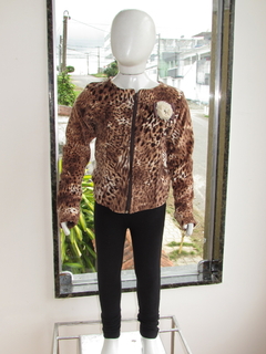 Conjunto Whitecat Feminino Infantil Animal Print