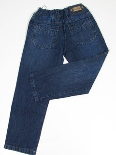 Calça Jeans Escuro masculina Infantil Com regulador Luápole Tamanho 3 - netpizante