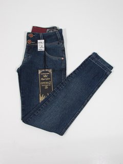 Calça Jeans Feminina Cigarrete Cós Alto Com Bolso na internet