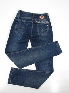 Calça Jeans Feminina Cigarrete Cós Alto Com Bolso - comprar online