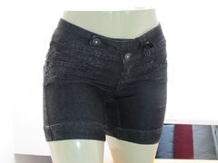 Short Jeans Ly Feminino Meia Coxa Cós Médio Aion Com Passante Largo - netpizante