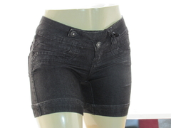 Short Jeans Ly Feminino Meia Coxa Cós Médio Aion Com Passante Largo