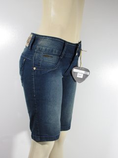 Bermuda Jeans Feminina Ly Longuete Cós Alto Aion - comprar online