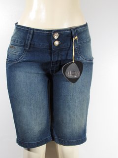 Bermuda Jeans Feminina Ly Longuete Cós Alto Aion