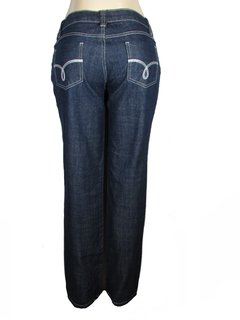 Calça Feminina Opera Z Jeans Flare Escuro Reta - comprar online