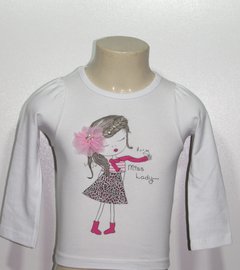 Blusa Infantil Feminina Cotton Diversas Cores 1229 Whitecat na internet