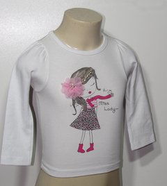 Blusa Infantil Feminina Cotton Diversas Cores 1229 Whitecat - loja online