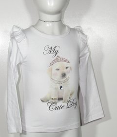 Blusa Cotton 1241 Whitecat Feminino Infantil