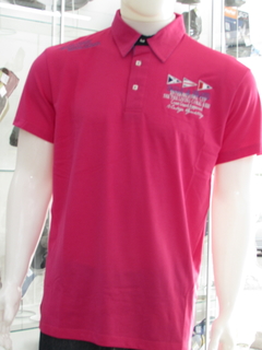 Camisa Masculina Sallo Gola Polo Corte Básico Rosa Pink na internet