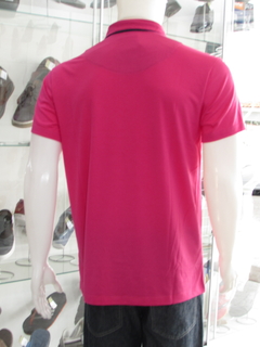 Camisa Masculina Sallo Gola Polo Corte Básico Rosa Pink - netpizante