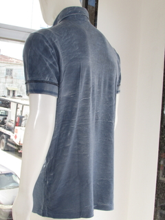 Camisa Khotos Masculina Gola Polo Silk Azul - comprar online