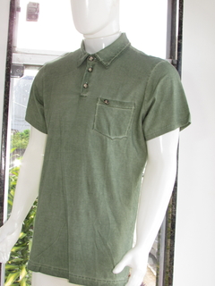Camisa Gola Polo Masculina Khotos Silk Verde na internet