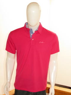 Camisa Sallo Masculina Gola Rosa Pink - comprar online