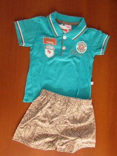 Conjunto Polo Infantil Menino Brandili 3 Meses - comprar online