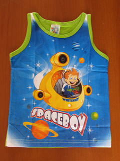 Camisa Regata Whitecat Baby Spaceboy