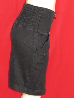 Saia Mid Luápole Jeans Gliter Cós Modelador 10170 Moda Evagélica - loja online