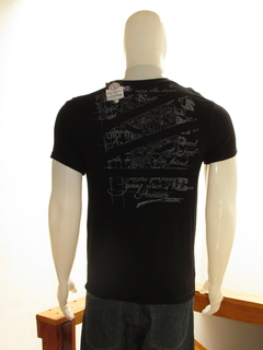Camiseta Visco Lycra Grafite Urbano Masculino Adulto Silk Preto - comprar online