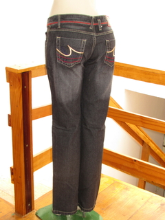 Calça Jeans Feminina Cintura Baixa Reta Tavernit - comprar online