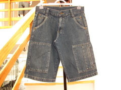 Bermuda Jeans Disnep Infantil Corte Cargo