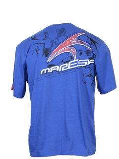 Camiseta Masculina Maresia Gola Redonda Silk Azul Carbono - comprar online