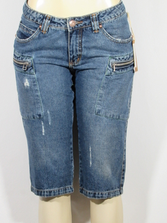 Bermuda Jeans Feminina Pedal Cós medio 9734 Tavernit