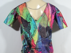 Blusa Feminina Tutti Fruti Decotada - netpizante