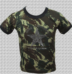 Camisa Mini Art Masculino Baby Estampa militar