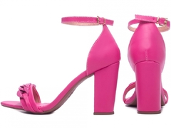 Sandália Feminina Salto Grosso Torricella 105027G Pink - comprar online