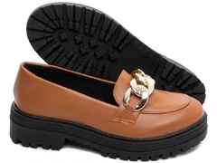 Sapato Mocassim Feminino Tratorado Torricella Caramelo - comprar online