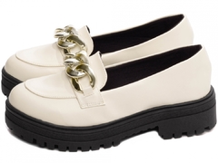 Mocassim Feminino Tratorado Torricella Branco - loja online