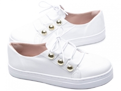 Tênis Slip On Feminino Torricella Solado Costurado-Branco na internet