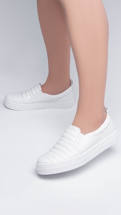 Tênis Feminino Torricella Solado Costurado Slip Branco - netpizante