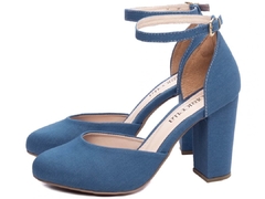 Sapato Scarpin Bico Redondo 6000-100B Torricella Jeans Azul na internet