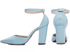 Sapato Scarpin Chanel Torricella Verniz Azul - comprar online