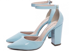 Sapato Scarpin Chanel Torricella Verniz Azul - loja online