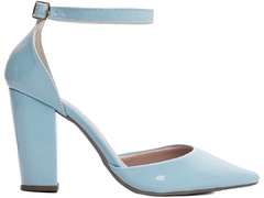 Sapato Scarpin Chanel Torricella Verniz Azul na internet