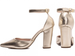 Sapato Scarpin Chanel Torricella Metalizado Ouro Light - comprar online