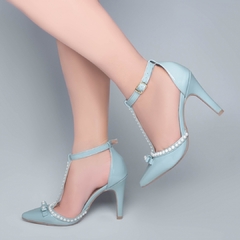 Sapato Scarpin Torricella Verniz Azul - comprar online