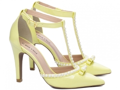 Sapato Scarpin Torricella Verniz Amarelo - comprar online