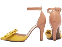 Sapato Scarpin Elegante Torricella Caramelo Amarelo Lançamento - comprar online