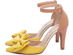 Sapato Scarpin Elegante Torricella Caramelo Amarelo Lançamento - netpizante