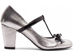 Sapato Feminino Boneca Mary Jane Metalizado Prata-Frete Grátis por Região na internet
