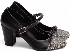 Sapato Feminino Boneca Mary Jane Glitter Prata-Frete Grátis por Região - loja online