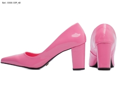 Sapato Scarpin Salto Bloco Grosso Tamanho Grande 40 ao 44 Rosa Barbie Arrasadora - loja online