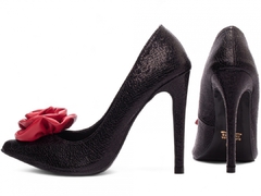 Sapato Scarpin Salto 12 Elegante Preto-Nova Coleção - comprar online