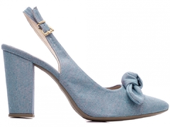Imagem do Sapato Scarpin Chanel 9200-108B Jeans Azul Torricella