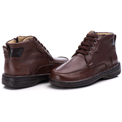 Bota Masculina Ranster Linha Conforto Couro Legitimo - netpizante